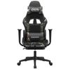 Silla Gaming | Silla De Oficina | Silla Gamer Ergonomica Con Reposapiés Cuero Sintético Negro Camuflaje Cfw790251