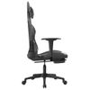 Silla Gaming | Silla De Oficina | Silla Gamer Ergonomica Con Reposapiés Cuero Sintético Negro Camuflaje Cfw790251