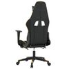 Silla Gaming | Silla De Oficina | Silla Gamer Ergonomica Con Reposapiés Cuero Sintético Negro Dorado Cfw790254