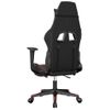 Silla Gaming | Silla De Oficina | Silla Gamer Ergonomica Con Reposapiés Cuero Sintético Negro Rojo Cfw790268