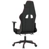 Silla Gaming | Silla De Oficina | Silla Gamer Ergonomica Con Reposapiés Cuero Sintético Negro Rojo Cfw790270