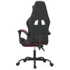 Silla Gaming | Silla De Oficina | Silla Gamer Ergonomica Con Reposapiés Cuero Sintético Negro Rojo Tinto Cfw790275