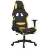 Silla Gaming | Silla De Oficina | Silla Gamer Ergonomica Con Reposapiés Tela Amarillo Y Negro Cfw790287