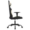 Silla Gaming | Silla De Oficina | Silla Gamer Ergonomica Con Reposapiés Tela Crema Y Negro Cfw790289