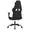 Silla Gaming | Silla De Oficina | Silla Gamer Ergonomica Con Reposapiés Tela Crema Y Negro Cfw790289