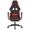 Silla Gaming | Silla De Oficina | Silla Gamer Ergonomica Con Reposapiés Tela Negro Y Rojo Cfw790301