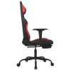 Silla Gaming | Silla De Oficina | Silla Gamer Ergonomica Con Reposapiés Tela Negro Y Rojo Cfw790302