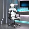 Silla Gaming | Silla De Oficina | Silla Gamer Ergonomica Cuero Sintético Blanco Y Negro Cfw790309