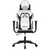 Silla Gaming | Silla De Oficina | Silla Gamer Ergonomica Cuero Sintético Blanco Y Negro Cfw790309