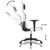 Silla Gaming | Silla De Oficina | Silla Gamer Ergonomica Cuero Sintético Blanco Y Negro Cfw790309