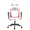 Silla Gaming | Silla De Oficina | Silla Gamer Ergonomica Cuero Sintético Blanco Y Rosa Cfw790311