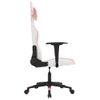 Silla Gaming | Silla De Oficina | Silla Gamer Ergonomica Cuero Sintético Blanco Y Rosa Cfw790313