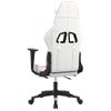 Silla Gaming | Silla De Oficina | Silla Gamer Ergonomica Cuero Sintético Blanco Y Rosa Cfw790313