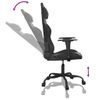 Silla Gaming | Silla De Oficina | Silla Gamer Ergonomica Cuero Sintético Negro Cfw790316