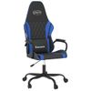 Silla Gaming | Silla De Oficina | Silla Gamer Ergonomica Cuero Sintético Negro Y Azul Cfw790319