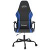 Silla Gaming | Silla De Oficina | Silla Gamer Ergonomica Cuero Sintético Negro Y Azul Cfw790319