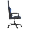 Silla Gaming | Silla De Oficina | Silla Gamer Ergonomica Cuero Sintético Negro Y Azul Cfw790319