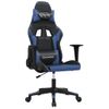 Silla Gaming | Silla De Oficina | Silla Gamer Ergonomica Cuero Sintético Negro Y Azul Cfw790320