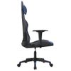 Silla Gaming | Silla De Oficina | Silla Gamer Ergonomica Cuero Sintético Negro Y Azul Cfw790320