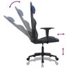 Silla Gaming | Silla De Oficina | Silla Gamer Ergonomica Cuero Sintético Negro Y Azul Cfw790320