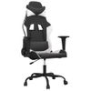 Silla Gaming | Silla De Oficina | Silla Gamer Ergonomica Cuero Sintético Negro Y Blanco Cfw790323