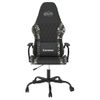 Silla Gaming | Silla De Oficina | Silla Gamer Ergonomica Cuero Sintético Negro Y Camuflaje Cfw790332