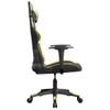 Silla Gaming | Silla De Oficina | Silla Gamer Ergonomica Cuero Sintético Negro Y Dorado Cfw790333