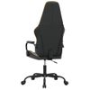 Silla Gaming | Silla De Oficina | Silla Gamer Ergonomica Cuero Sintético Negro Y Dorado Cfw790334