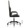 Silla Gaming | Silla De Oficina | Silla Gamer Ergonomica Cuero Sintético Negro Y Dorado Cfw790334