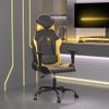 Silla Gaming | Silla De Oficina | Silla Gamer Ergonomica Cuero Sintético Negro Y Dorado Cfw790340