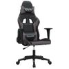 Silla Gaming | Silla De Oficina | Silla Gamer Ergonomica Cuero Sintético Negro Y Gris Cfw790342