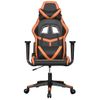 Silla Gaming | Silla De Oficina | Silla Gamer Ergonomica Cuero Sintético Negro Y Naranja Cfw790348