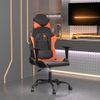 Silla Gaming | Silla De Oficina | Silla Gamer Ergonomica Cuero Sintético Negro Y Naranja Cfw790349