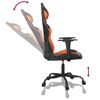 Silla Gaming | Silla De Oficina | Silla Gamer Ergonomica Cuero Sintético Negro Y Naranja Cfw790349