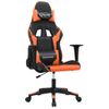 Silla Gaming | Silla De Oficina | Silla Gamer Ergonomica Cuero Sintético Negro Y Naranja Cfw790350