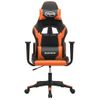 Silla Gaming | Silla De Oficina | Silla Gamer Ergonomica Cuero Sintético Negro Y Naranja Cfw790350