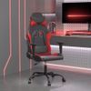 Silla Gaming | Silla De Oficina | Silla Gamer Ergonomica Cuero Sintético Negro Y Rojo Cfw790355