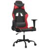 Silla Gaming | Silla De Oficina | Silla Gamer Ergonomica Cuero Sintético Negro Y Rojo Cfw790355