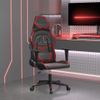 Silla Gaming | Silla De Oficina | Silla Gamer Ergonomica Cuero Sintético Negro Y Rojo Vino Tinto Cfw790360