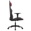 Silla Gaming | Silla De Oficina | Silla Gamer Ergonomica Cuero Sintético Negro Y Rojo Vino Tinto Cfw790361