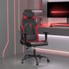 Silla Gaming | Silla De Oficina | Silla Gamer Ergonomica Cuero Sintético Negro Y Rojo Vino Tinto Cfw790362