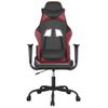 Silla Gaming | Silla De Oficina | Silla Gamer Ergonomica Cuero Sintético Negro Y Rojo Vino Tinto Cfw790362