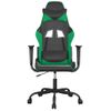 Silla Gaming | Silla De Oficina | Silla Gamer Ergonomica Cuero Sintético Negro Y Verde Cfw790363