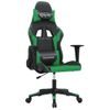 Silla Gaming | Silla De Oficina | Silla Gamer Ergonomica Cuero Sintético Negro Y Verde Cfw790365