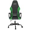 Silla Gaming | Silla De Oficina | Silla Gamer Ergonomica Cuero Sintético Negro Y Verde Cfw790367