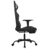 Silla Gaming | Silla De Oficina | Silla Gamer Ergonomica De Masaje Con Reposapiés Tela Negro Y Camuflaje Cfw790379