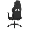 Silla Gaming | Silla De Oficina | Silla Gamer Ergonomica De Masaje Con Reposapiés Tela Negro Y Naranja Cfw790385