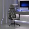 Silla Gaming | Silla De Oficina | Silla Gamer Ergonomica De Masaje Cuero Sintético Negro Y Camuflaje Cfw790411