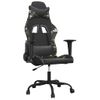 Silla Gaming | Silla De Oficina | Silla Gamer Ergonomica De Masaje Cuero Sintético Negro Y Camuflaje Cfw790412