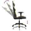 Silla Gaming | Silla De Oficina | Silla Gamer Ergonomica De Masaje Cuero Sintético Negro Y Dorado Cfw790416